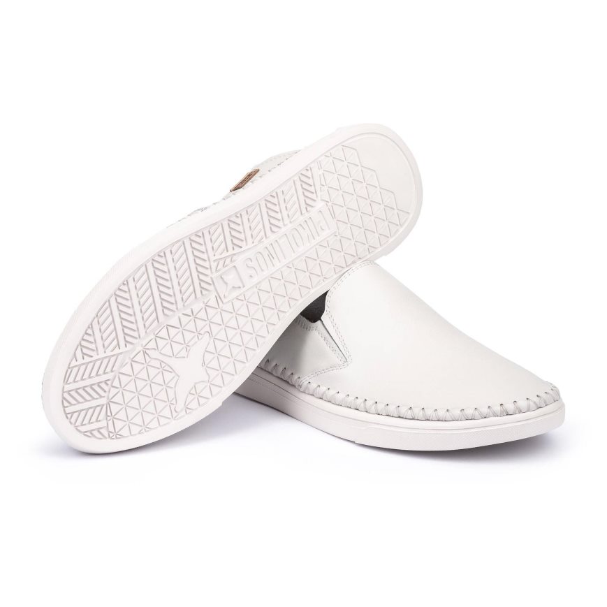 Men's Pikolinos ALICANTE Moccasins White | NZ H385710